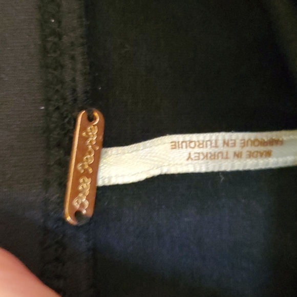 Free People Black Ponte Knit Mini Skirt - Picture 6 of 6